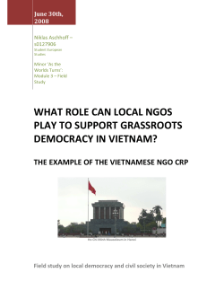 Field Study Report Niklas Aschhoff