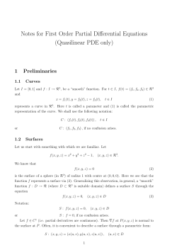 Quasilinear 1st Order PDEs