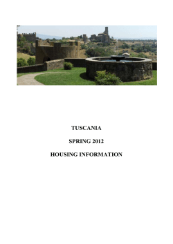 Housing-Booklet-SPRING12-TUSCANIA-revised