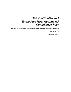USB On-The-Go and Embedded Host Automated