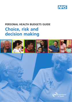 Choice, risk and decision making