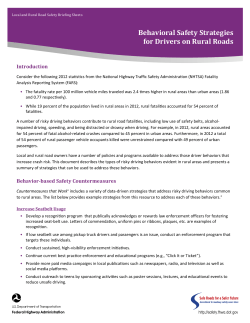 Behavioral Safety Strategies