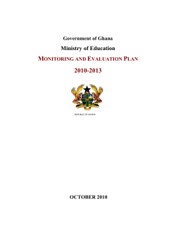 Government of Ghana - Ghana Monitoring and Evaluation Forum