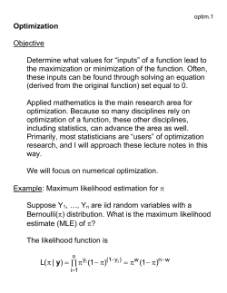 Optimization