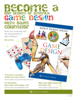 Game Design - Boy Scouts of America