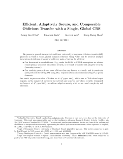 Efficient, Adaptively Secure, and Composable Oblivious Transfer