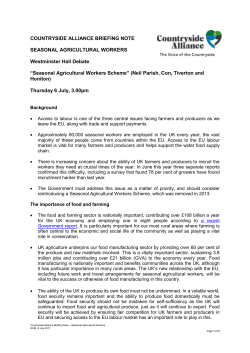 briefing - Countryside Alliance