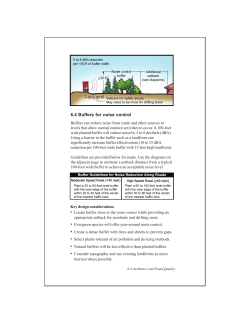 6.4 Buffers for noise control