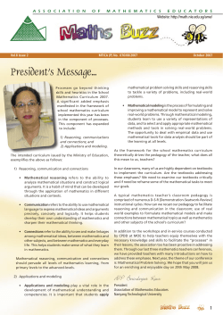 NIE_Maths Buzz Oct 07.indd - Mathematics and Mathematics