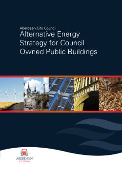 Alternative Energy Strategy for Council Owned Public Buildings
