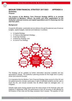 Medium Term Financial Strategy 2017-2021
