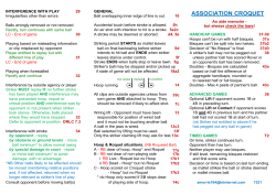 Laws of Association Croquet.