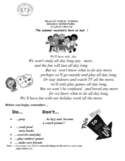 Holidays Home-Work (Class-II)