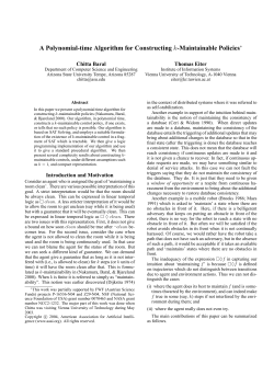 A Polynomial-time Algorithm for Constructing k