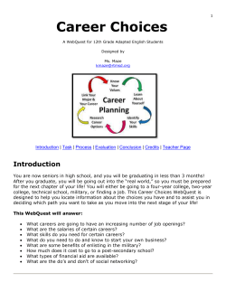 Post High School Webquest