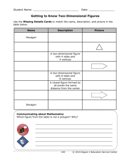 Getting to Know Two-Dimensional Figures