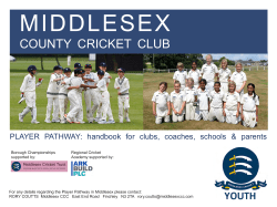 Middlesex Player Pathway - Middlesex County Cricket Club