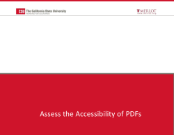 PDF Accessibility Checker
