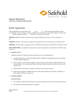 Managing General Agency (MGA) Agreement