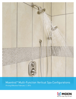 Moentrol&reg; Multi-Function Vertical Spa Configurations