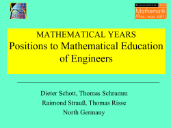 Positions to Mathematics - weblearn.hs