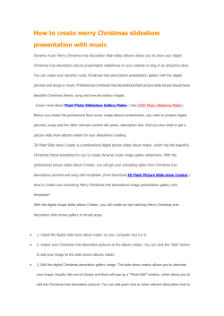 How to make Merry Christmas photo gallery slideshow with music