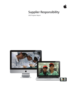 Supplier Responsibility