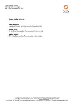 FY16 Q2 Earnings Call Transcript