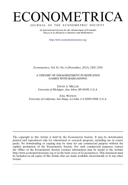 A Theory of Disagreement in Repeated Games With Bargaining