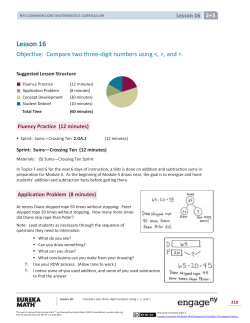 Grade 2 Mathematics Module 3, Topic F, Lesson 16