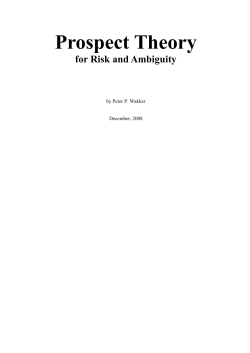 Prospect Theory