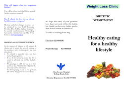 Cork Dietetics Healthy Lifestyle Leaflets