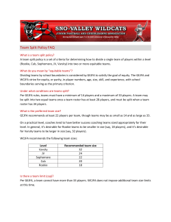 Team Split Policy FAQ