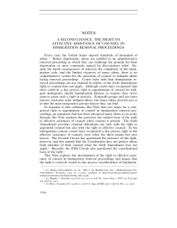 a second chance: the right to effective assistance of counsel in