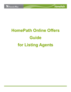 HomePath Online Offers Guide for Listing Agents