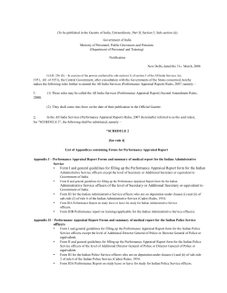 (To be published in the Gazette of India, Extraordinary, Part II