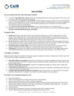 Know Your Rights: ICE Visits and Travel