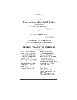 Petitioner, Respondent. Counsel of Record