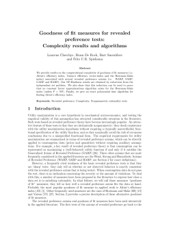 Goodness of fit measures for revealed preference tests: Complexity