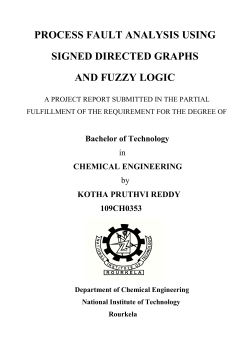 process fault analysis using signed directed graphs