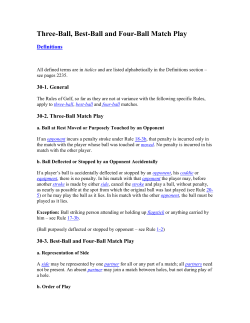 Three-Ball, Best-Ball and Four