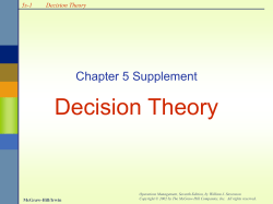 PRODUCTIONS/OPERATIONS MANAGEMENT