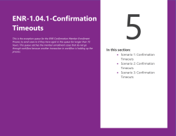 ENR-1.04.1-Confirmation Timeouts