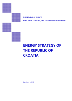 ENERGY STRATEGY OF THE REPUBLIC OF CROATIA