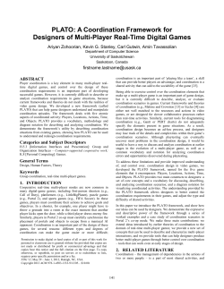PLATO: a coordination framework for designers of multi