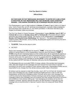 Find Your Beach in Canton Official Rules NO