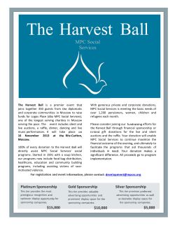 The Harvest Ball - MPC Social Services
