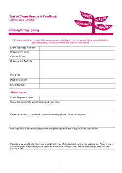 Final Report - Any Supervised Spend