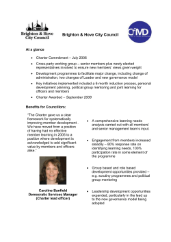 At a glance Charter Commitment &ndash; July 2006 Cross