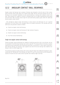 12.2 angular contact ball bearings
